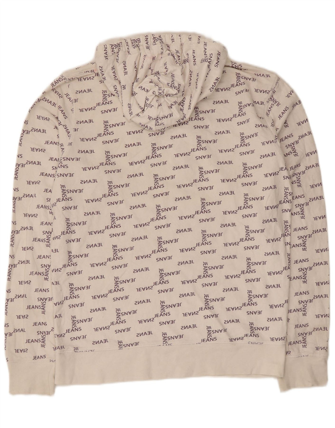 Maglione con cappuccio grafico da uomo Jack & Jones in cotone bianco medio
