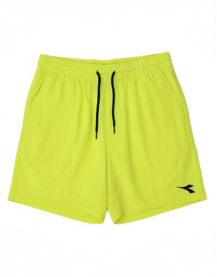 Pantaloncini sportivi da uomo Diadora Verde medio in poliestere