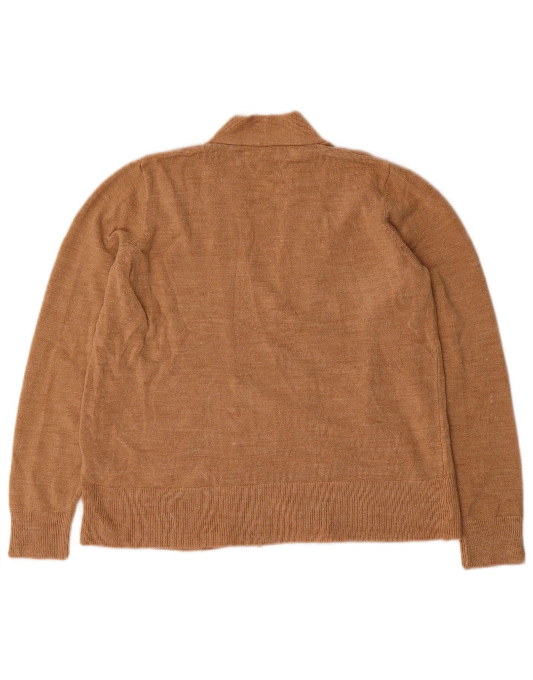 Maglione cardigan aperto da donna Marks & Spencer UK 12 Acrilico beige medio