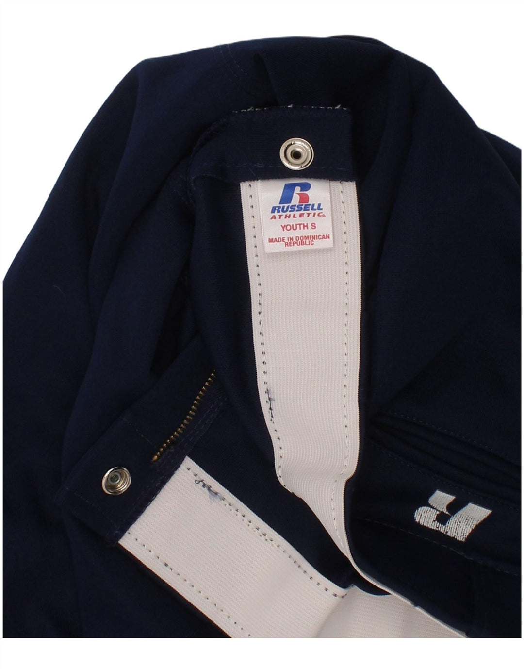 Pantaloni Russell Athletic da ragazzo 7-8 anni Small W21 L17 poliestere blu navy