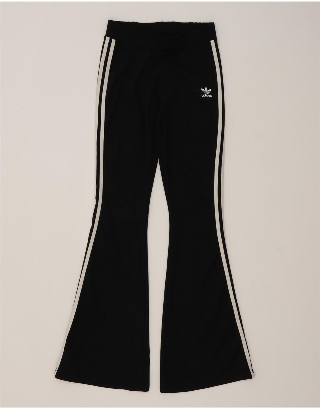 Pantaloni da tuta da donna Adidas Flare UK 12 Medium Nero Poliestere