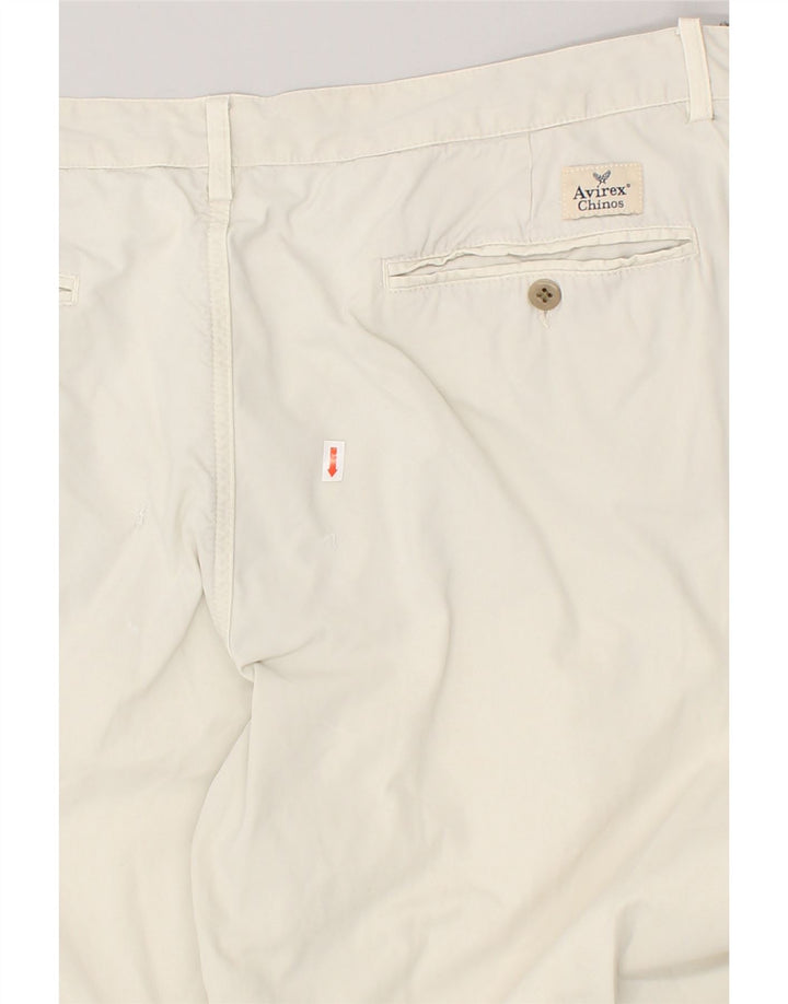 AVIREX Mens Straight Chino Trousers W40 L34 Off White | Vintage Avirex | Thrift | Second-Hand Avirex | Used Clothing | Messina Hembry 