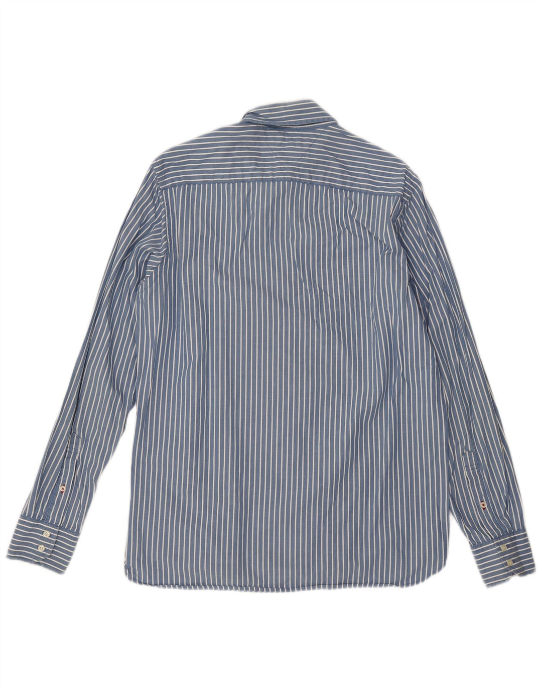TOMMY HILFIGER Camicia da uomo in cotone gessato blu medio