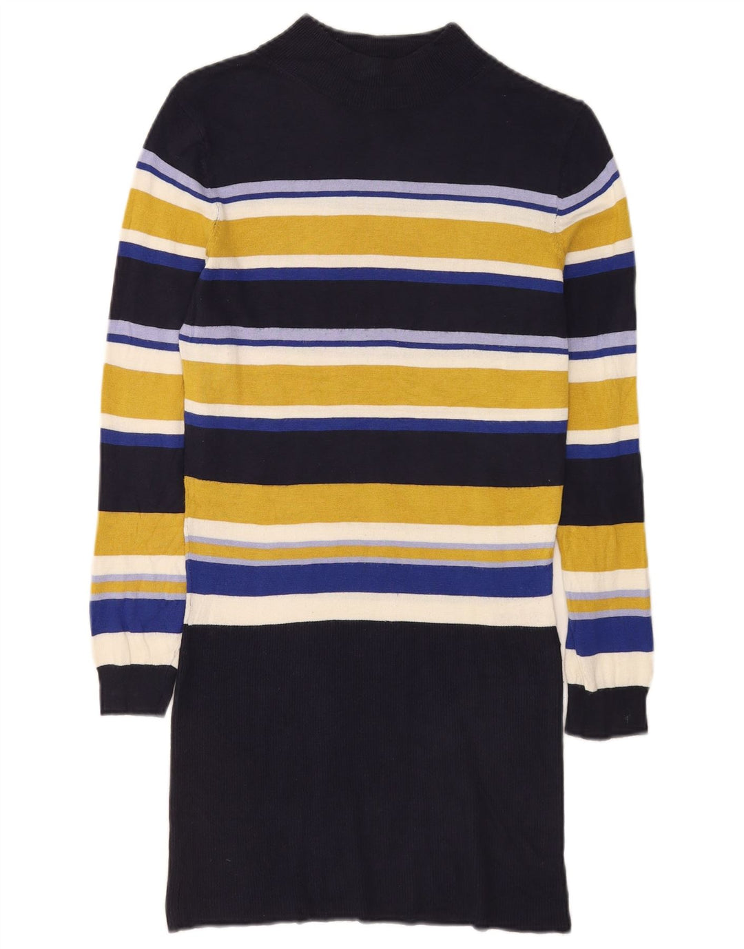 Abito maglione a maniche lunghe da donna Marks & Spencer UK 10 piccolo multicolore