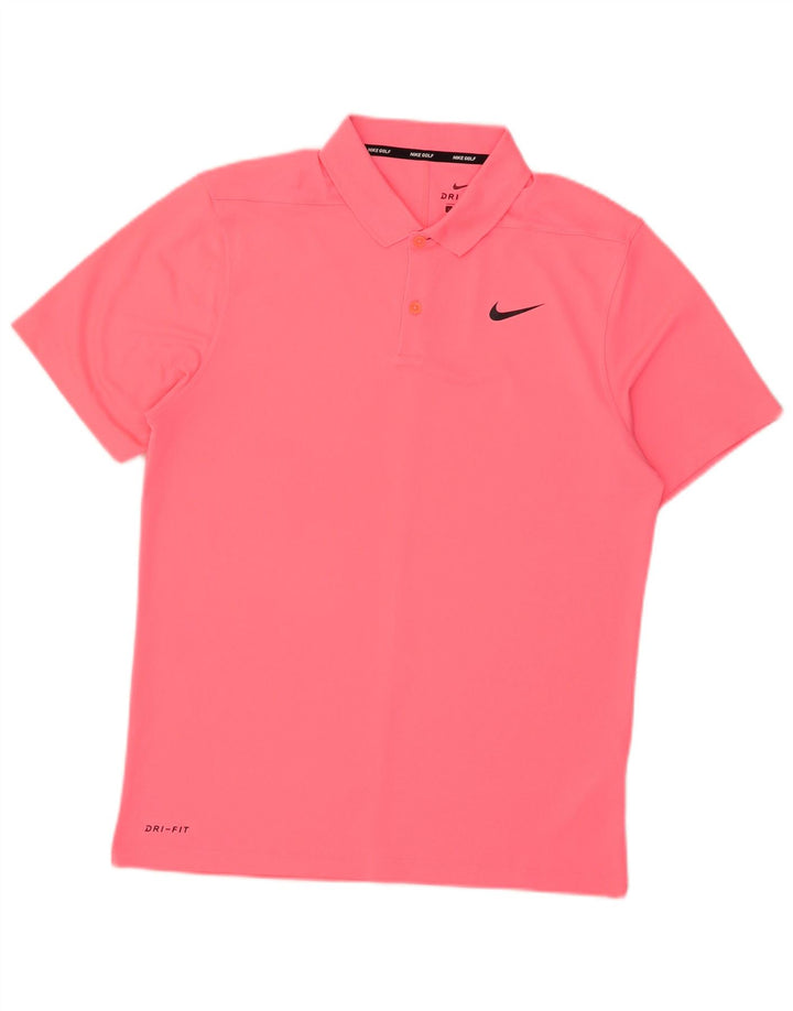 Polo Nike da uomo Dri Fit piccola rosa in poliestere