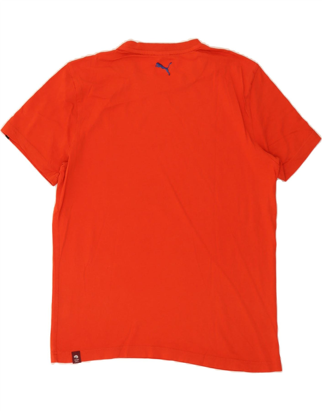 PUMA Mens Graphic T-Shirt Top Large Orange Vintage Puma and Second-Hand Puma from Messina Hembry 