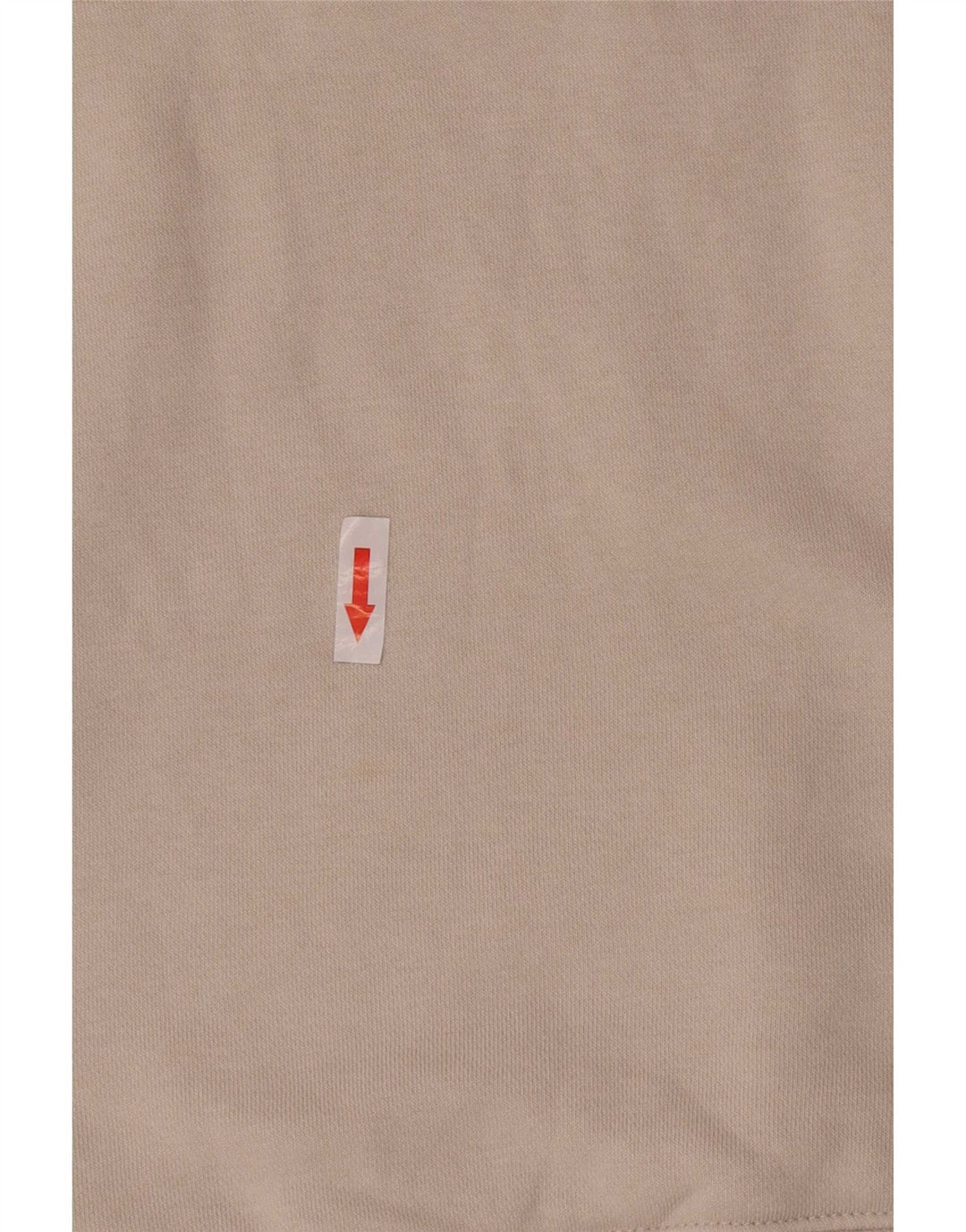 Felpa Nike da uomo con zip e collo, in cotone bianco sporco medio
