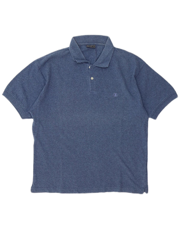 Polo da uomo Champion Large in cotone blu navy