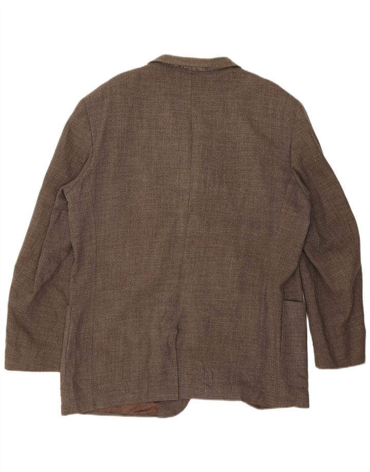 Giacca blazer da uomo a 3 bottoni Massimo Dutti EU 46 piccola lana grigia