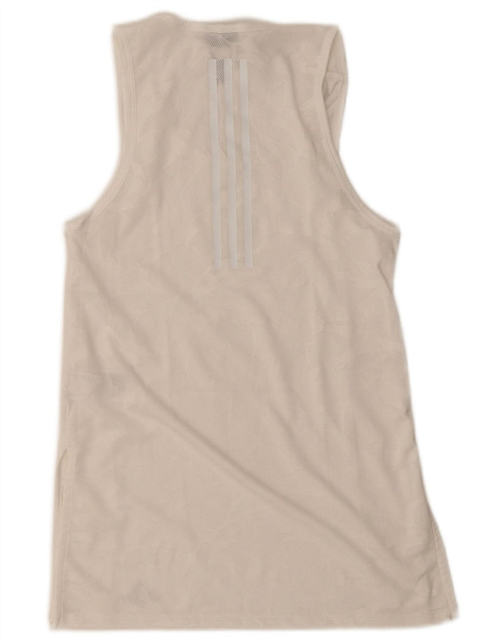 Canotta Adidas da donna UK 4/6 XS poliestere bianco