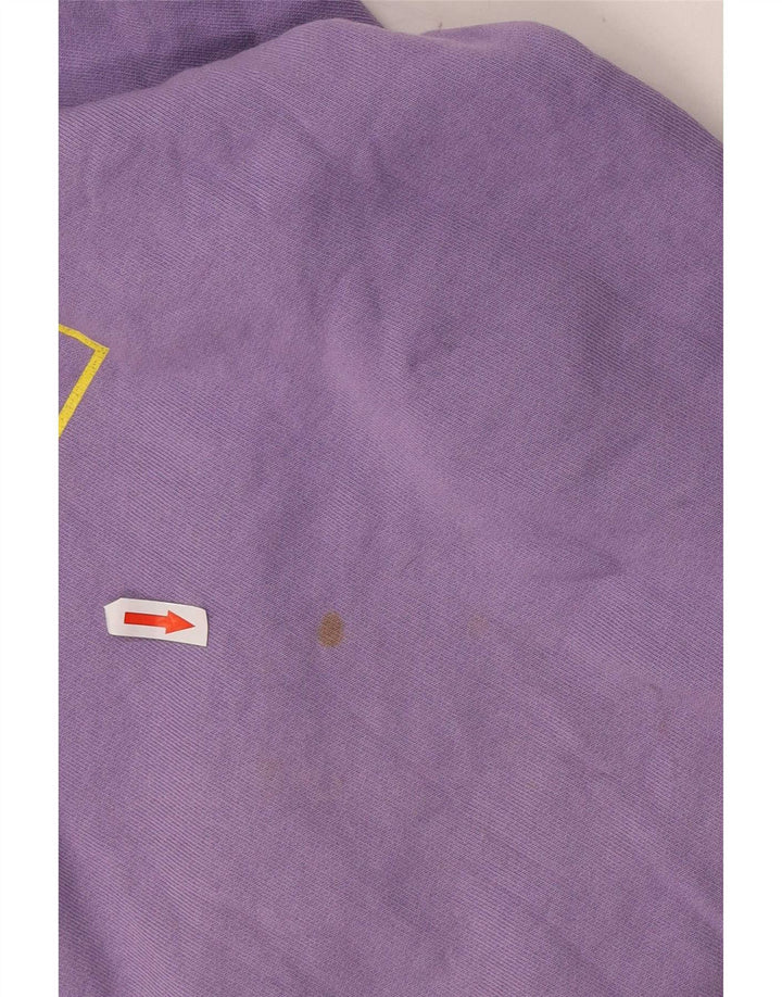 Felpa grafica da uomo Zara piccola in cotone viola