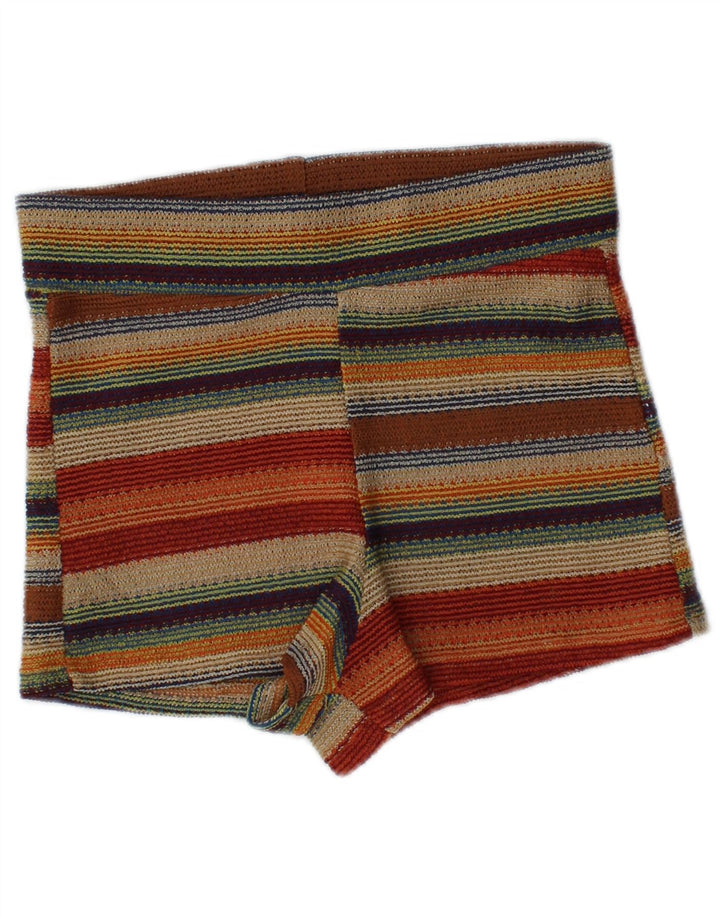 Pantaloni caldi da donna Zara piccoli W26 a righe multicolori