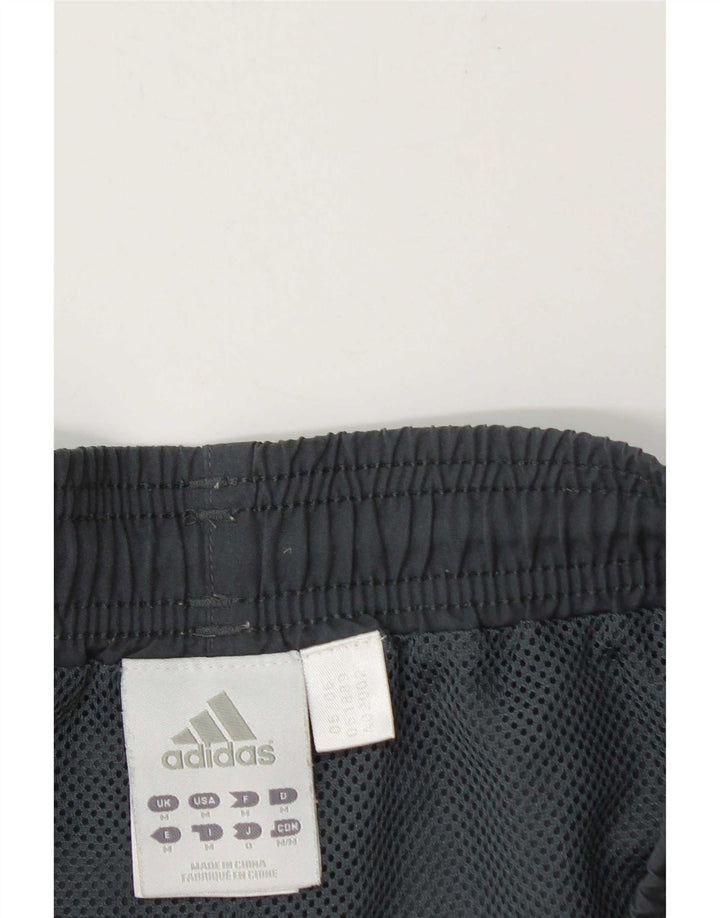 Pantaloncini sportivi Adidas da uomo in poliestere grigio medio
