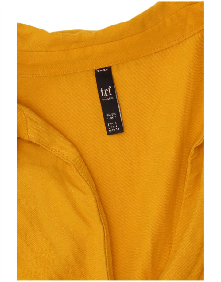 Maglia Zara Trafaluc da donna UK 16 grande gialla