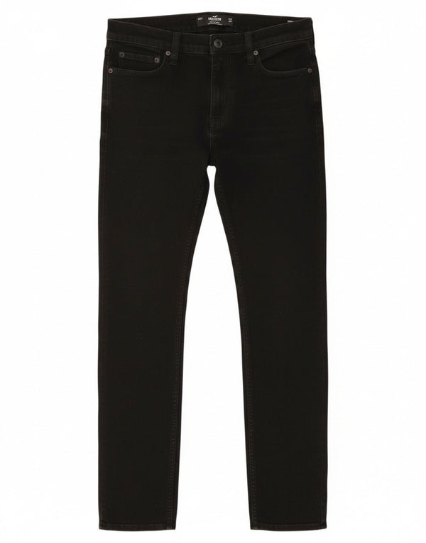 Hollister Mens Athletic Fit  Skinny Jeans W33 L32 Black Cotton