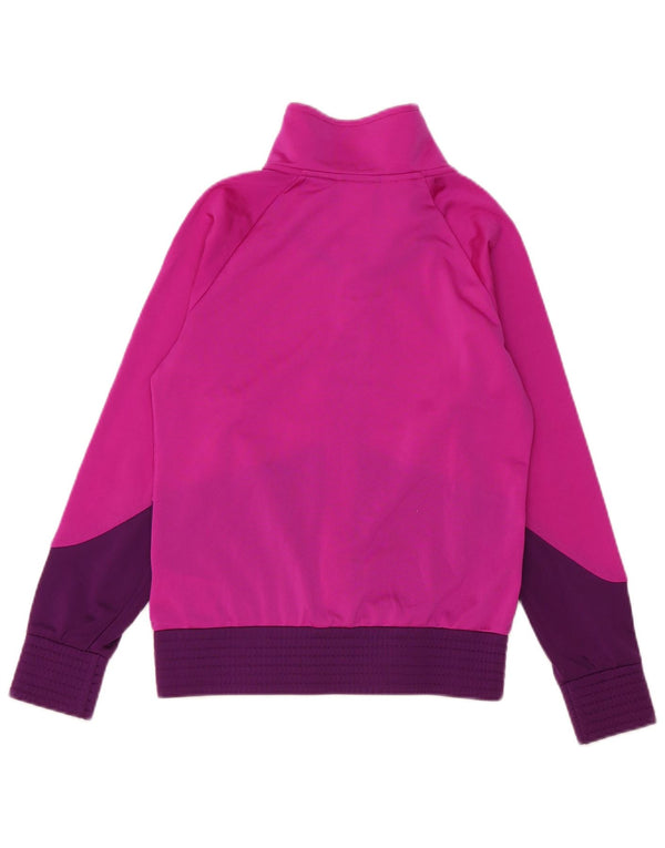 Giacca superiore della tuta da ragazza ADIDAS 11-12 anni Poliestere color block rosa