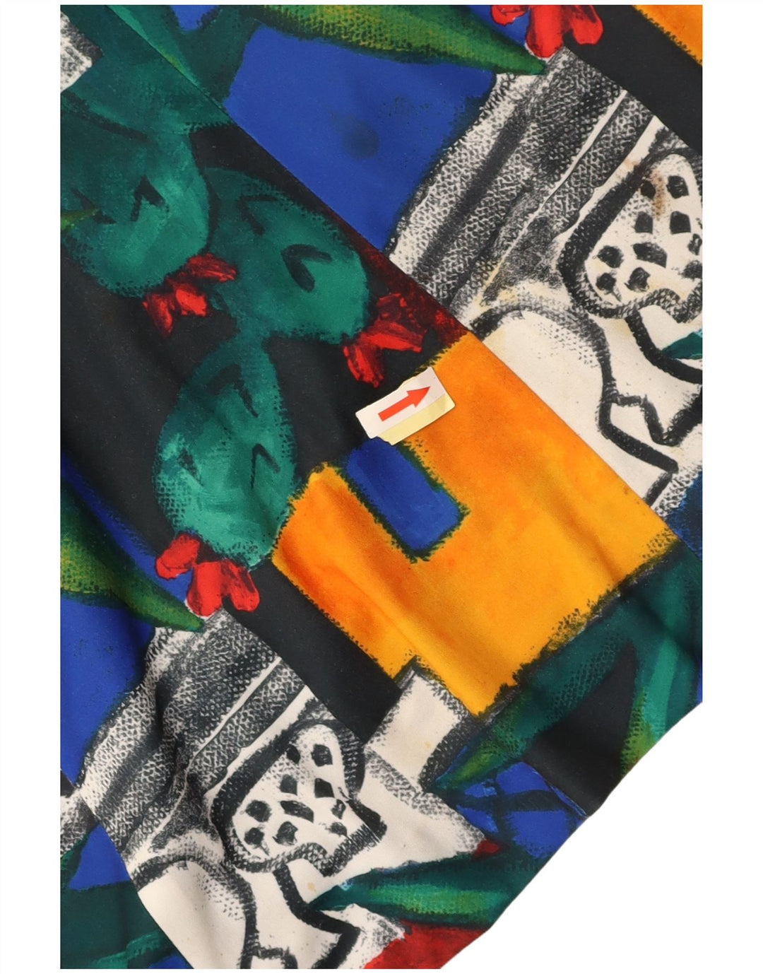 Gonna a trapezio da donna VINTAGE IT 46 grande W32 multicolore
