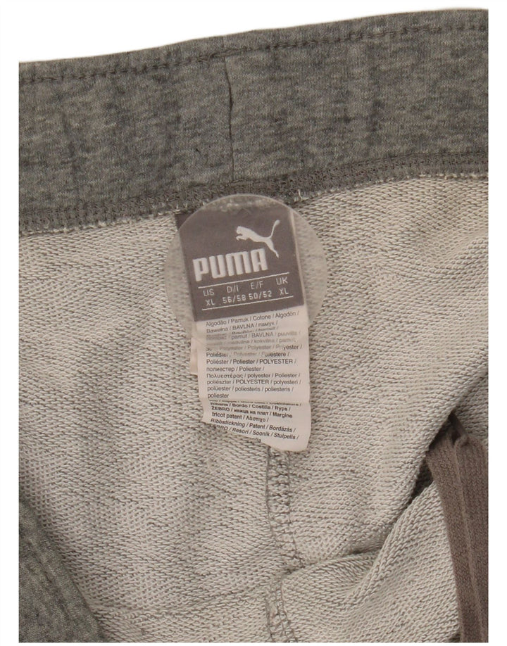 Pantaloncini sportivi da uomo Puma XL in cotone grigio