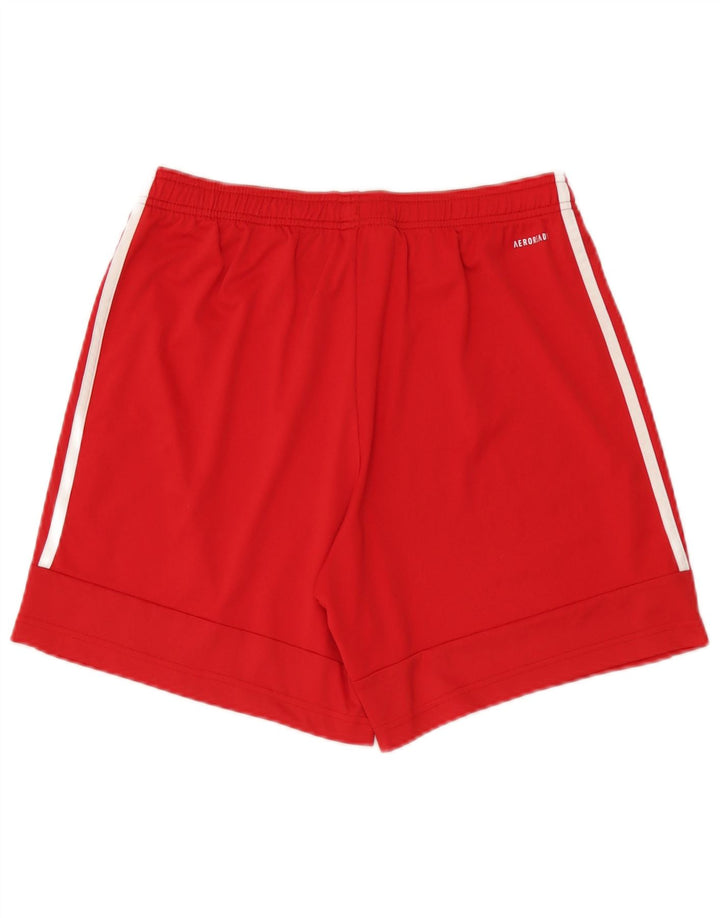 Pantaloncini sportivi Adidas Aeroready da uomo in poliestere rosso medio