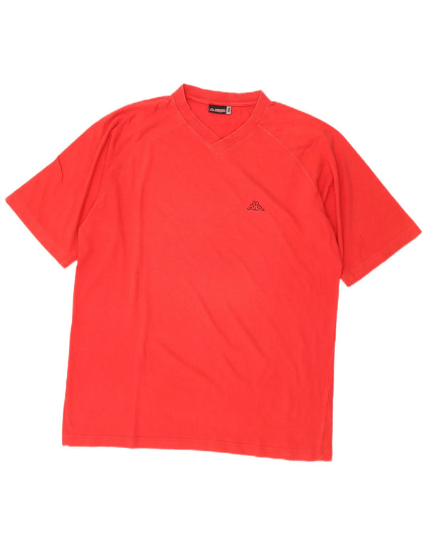 T-shirt uomo Kappa Top 2XL rossa in cotone