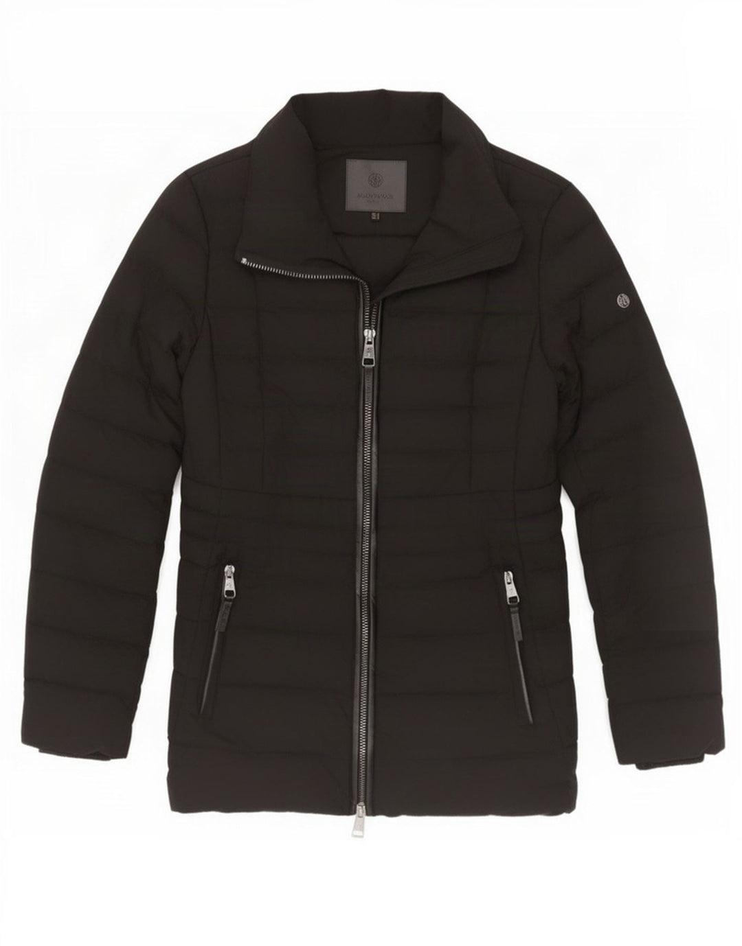 Giacca imbottita da donna Massimo Dutti UK 10 piccola poliestere nero