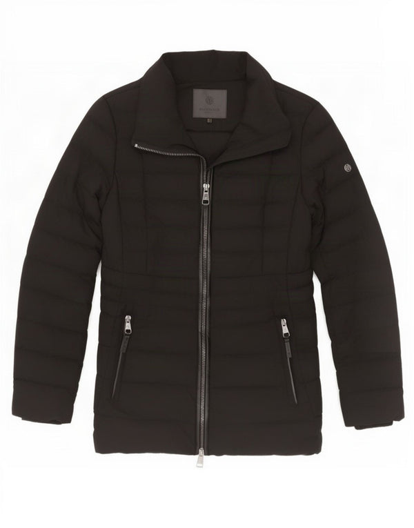 Giacca imbottita da donna Massimo Dutti UK 10 piccola poliestere nero