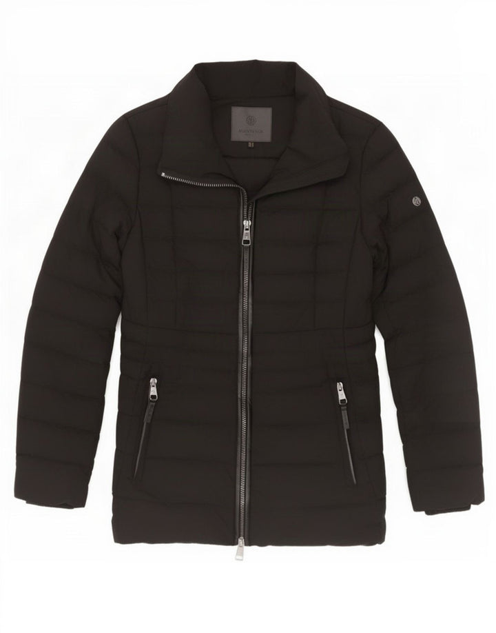 Giacca imbottita da donna Massimo Dutti UK 10 piccola poliestere nero