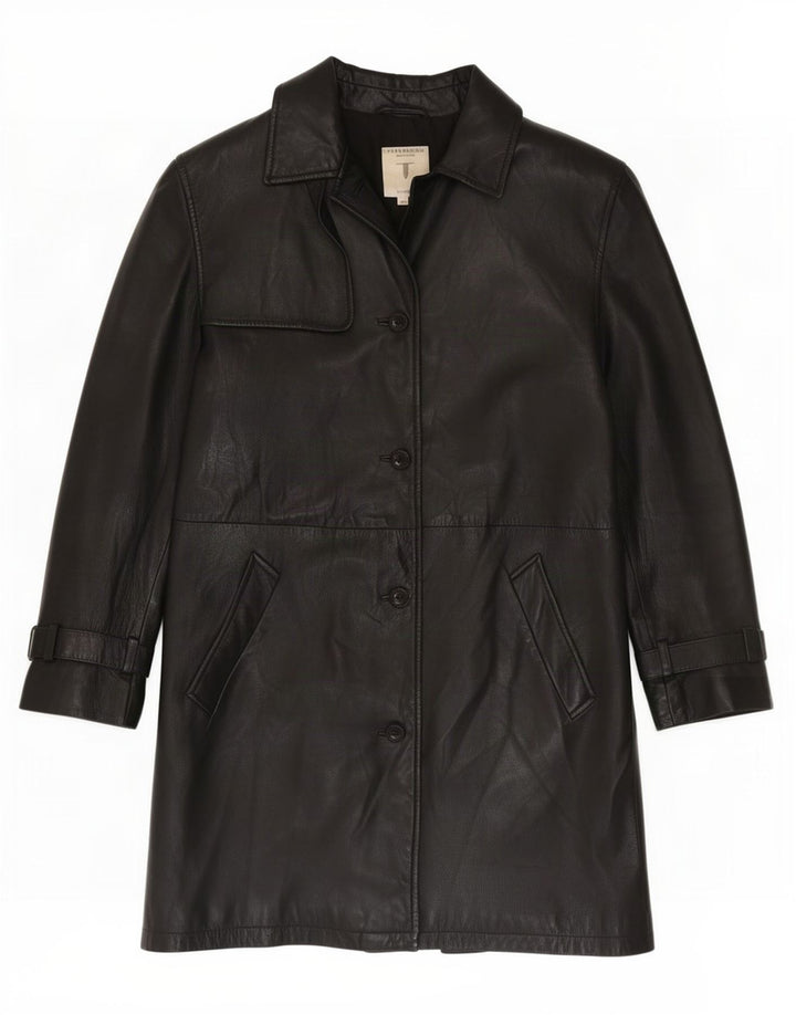 Cappotto Donna In Pelle Free Heron Conbipel IT 46 Large Nero