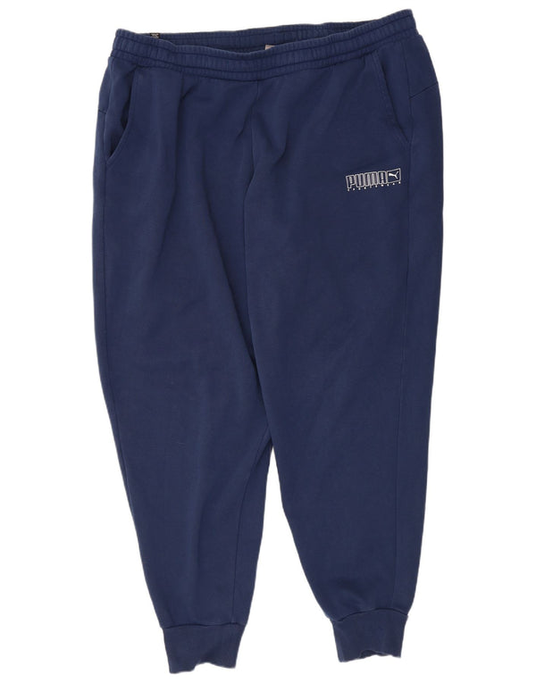 Pantaloni da tuta da uomo Puma Joggers 3XL cotone blu navy