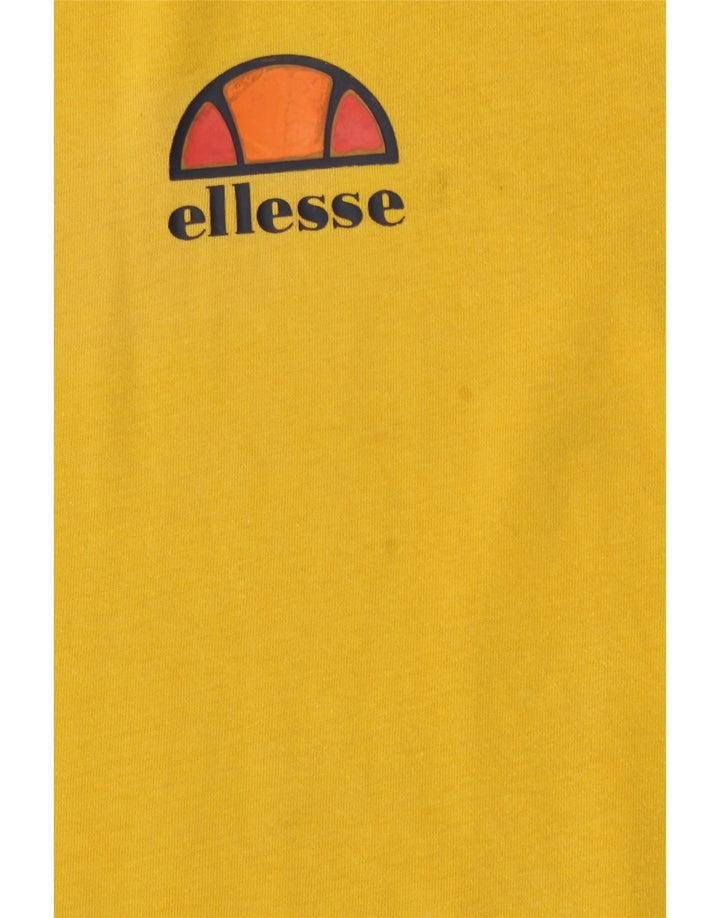 T-shirt da uomo Ellesse Top in cotone giallo medio