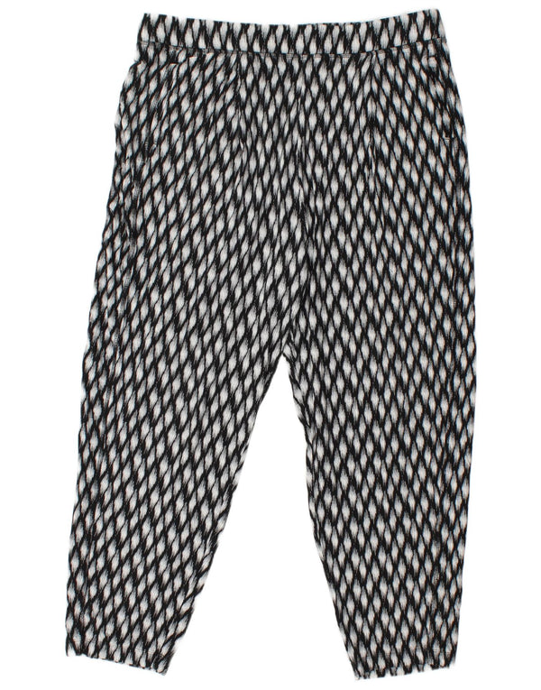 Pantaloni corti da donna Marks & Spencer UK 18 XL W38 L26 Nero geometrico