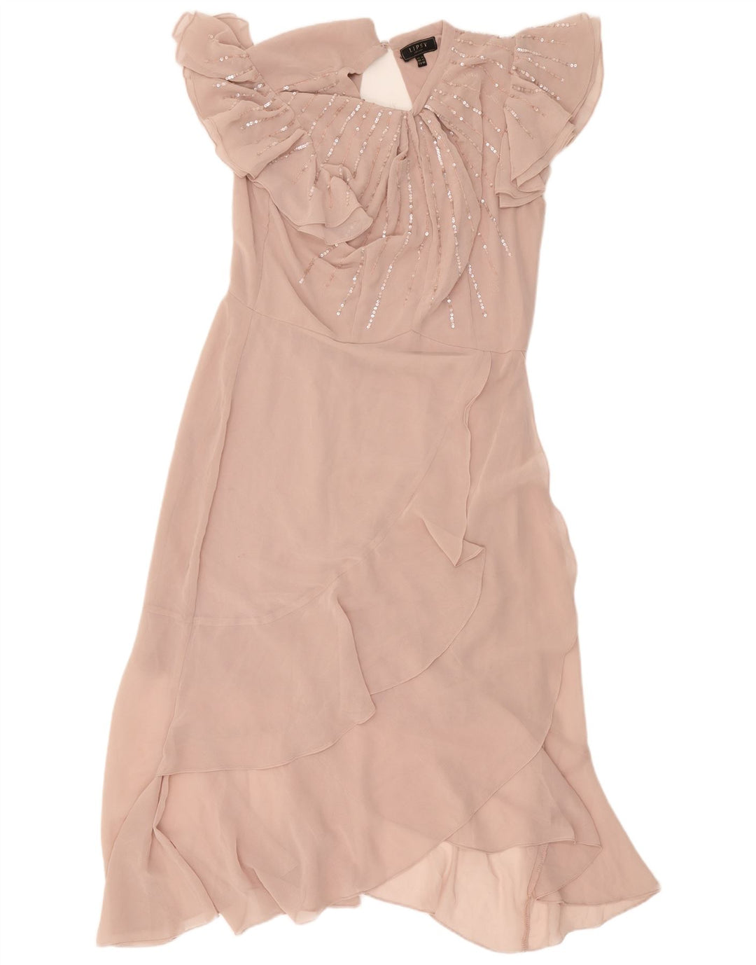 Abito lungo da donna Lipsy UK 16 grande rosa