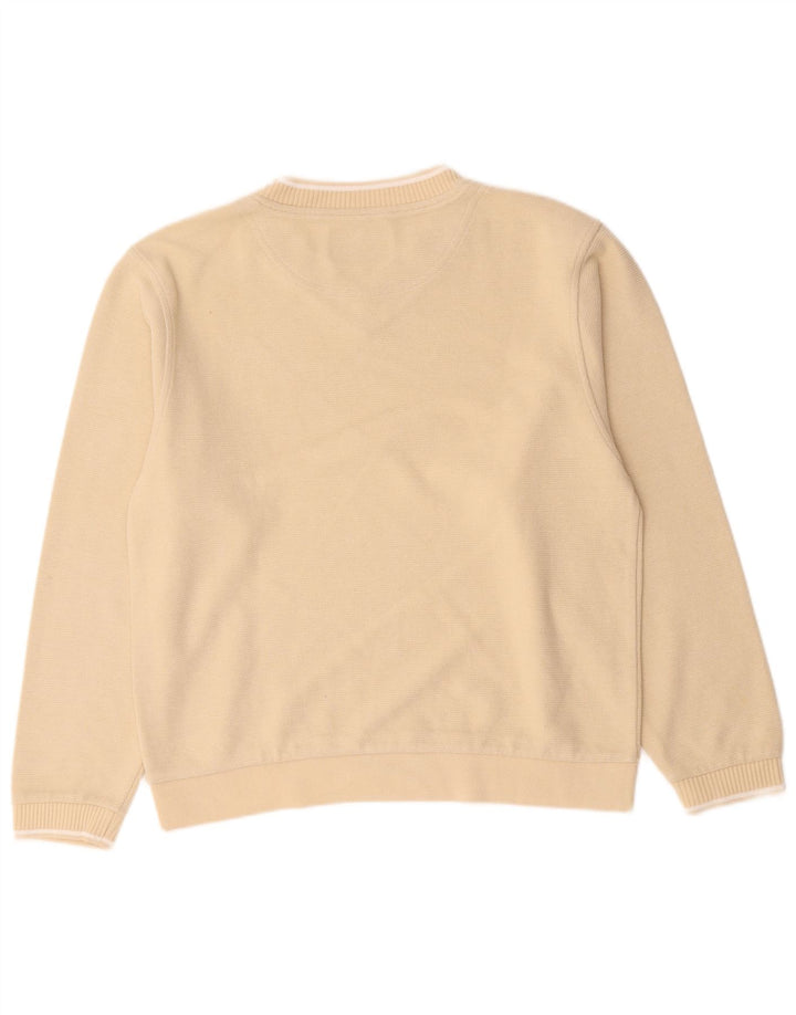 Maglione da uomo con scollo a V Champion piccolo in cotone beige
