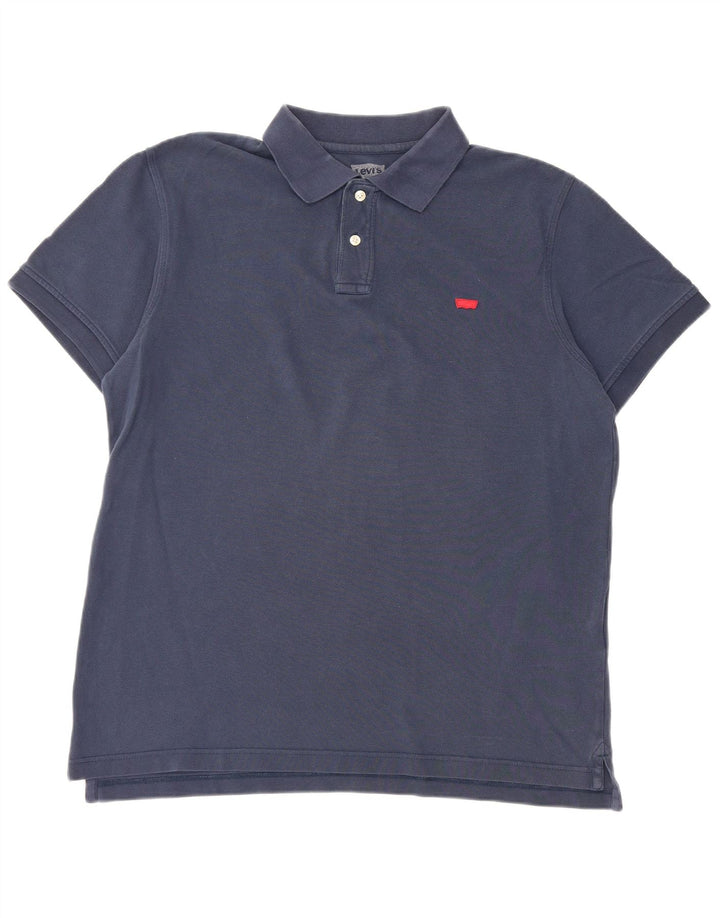 Polo Levi's da uomo grande in cotone blu navy