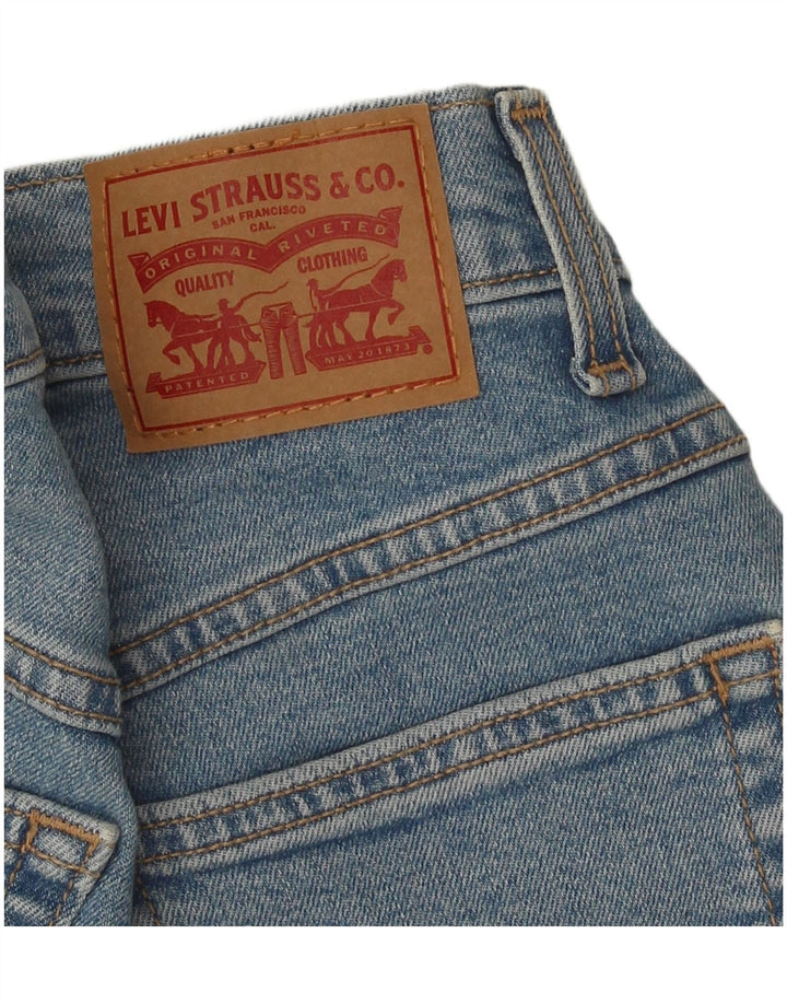 Pantaloncini di jeans da donna Levi's W26 piccoli in cotone blu