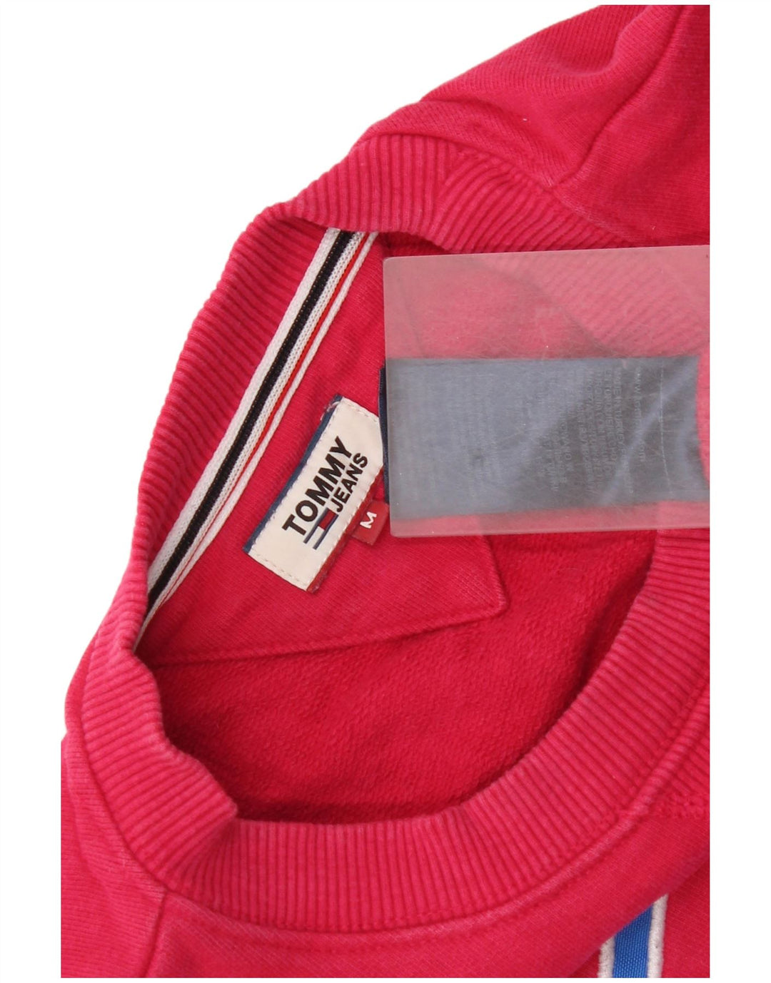 Felpa oversize con grafica da donna Tommy Hilfiger Maglione UK 14 Rosa medio