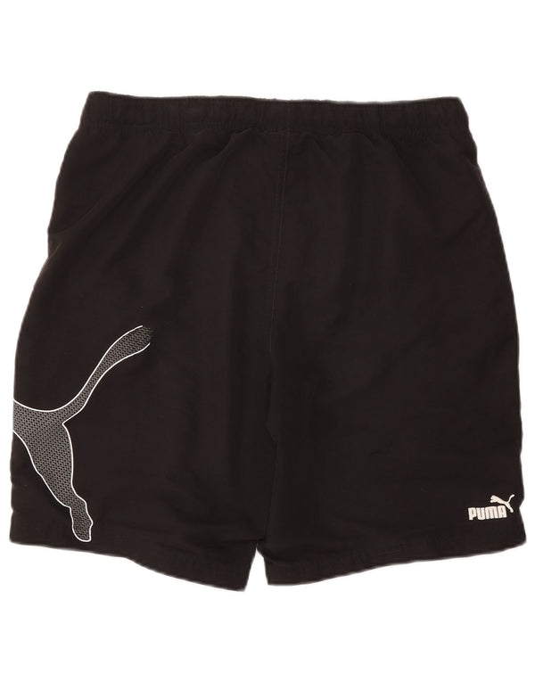 Puma Mens Graphic Sport Shorts Medium Black