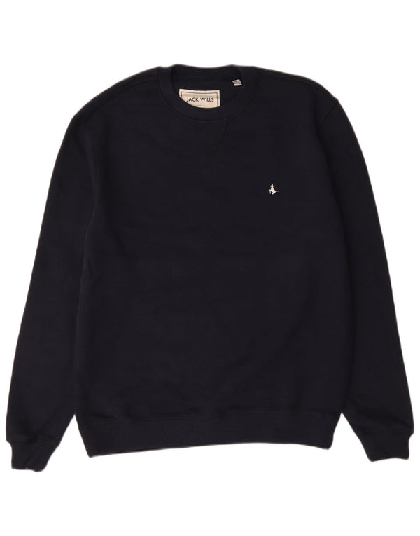 Felpa da uomo Jack Wills Maglione piccolo in cotone blu navy