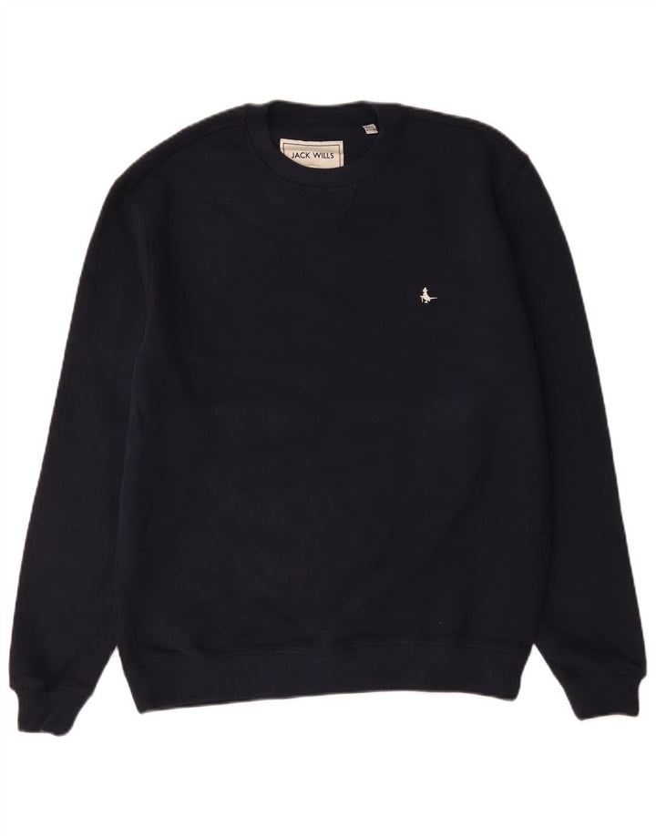 Felpa da uomo Jack Wills Maglione piccolo in cotone blu navy