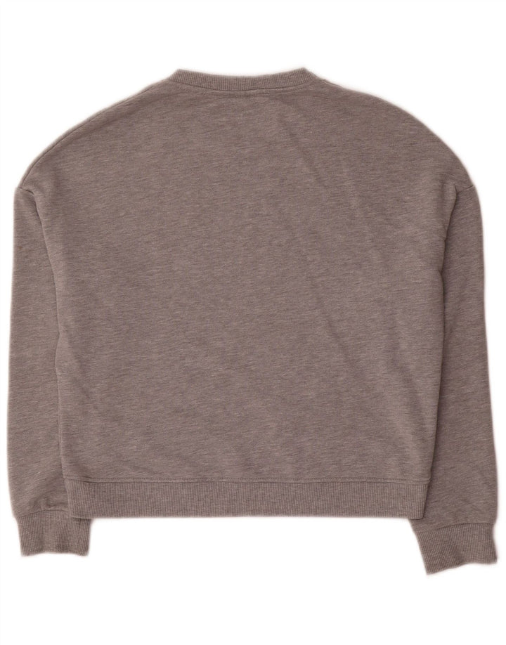 Pyrex Felpa con grafica corta oversize da donna UK 10 Small Grigio
