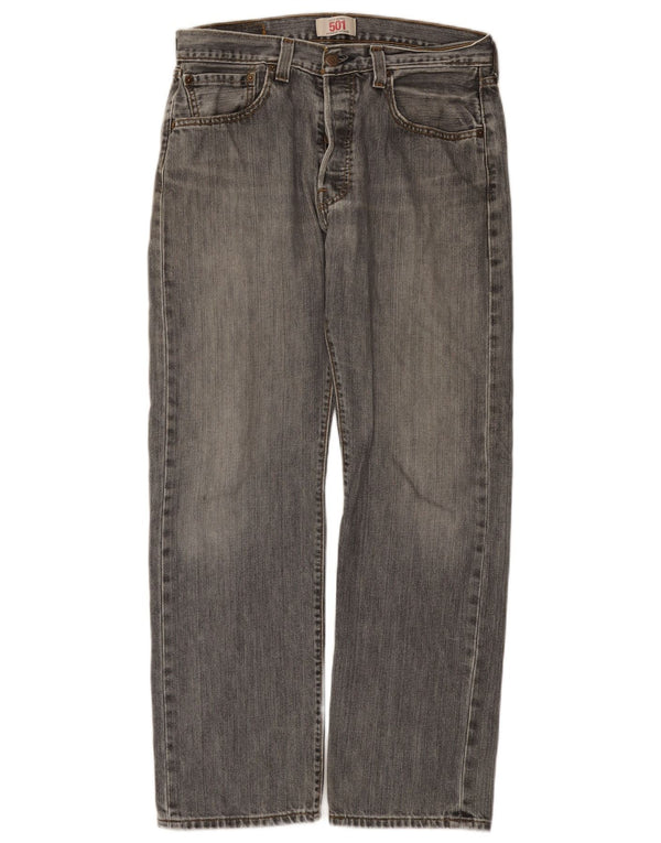 Levi's Uomo 501 Jeans dritti W33 L30 Grigi
