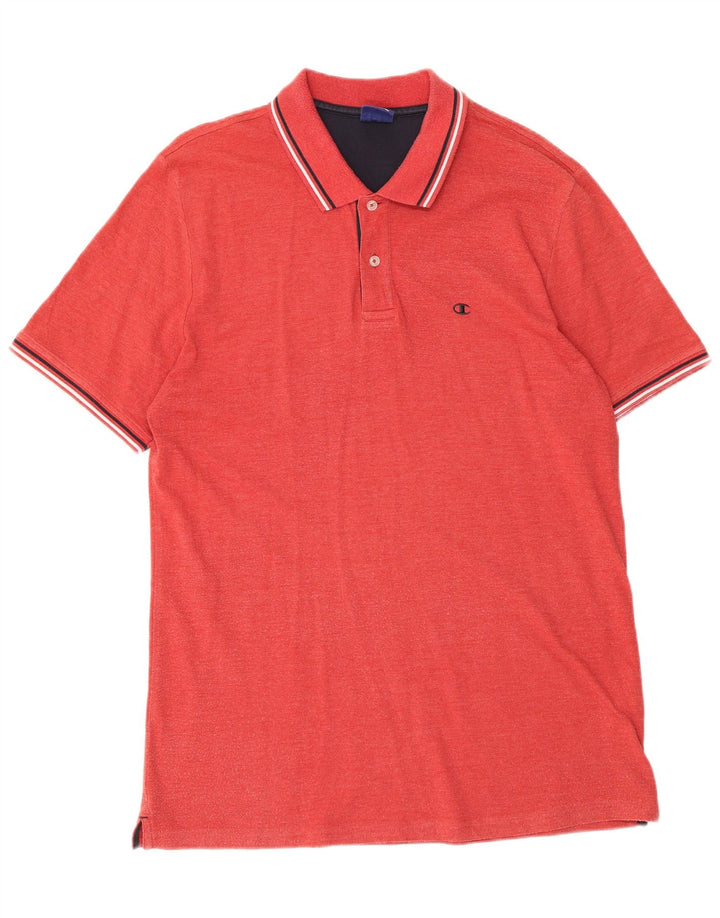 Polo da uomo Champion XL in cotone rosso