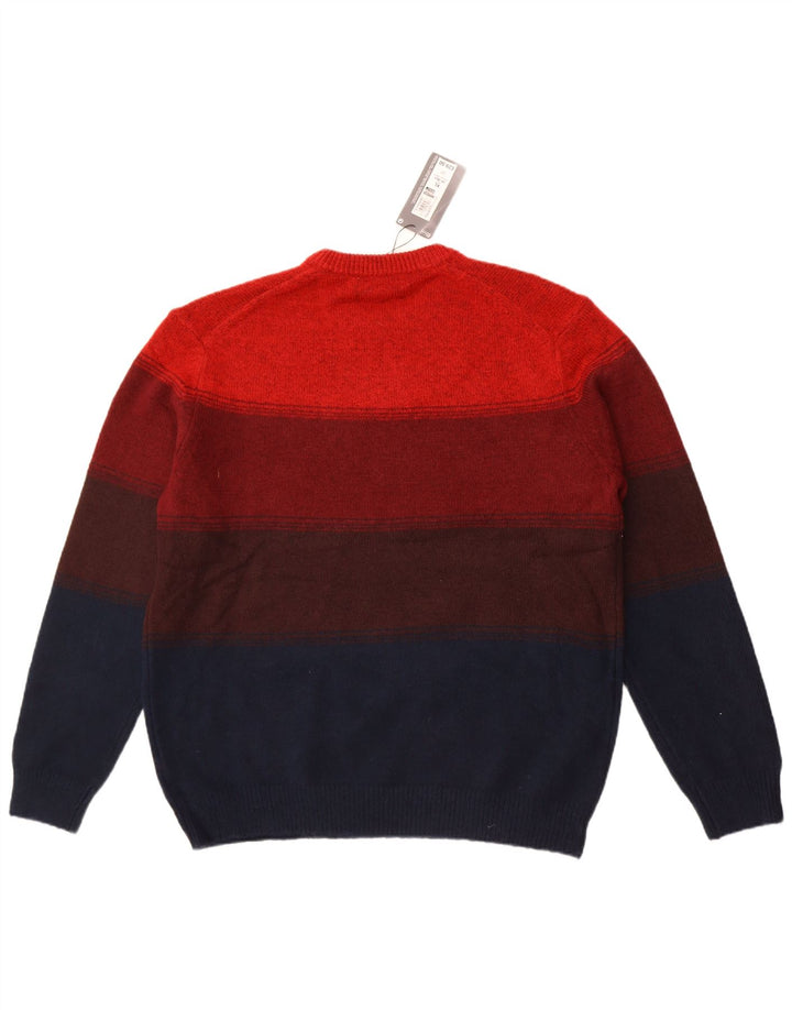 Maglione maglione girocollo da uomo Marks & Spencer XL a righe multicolore