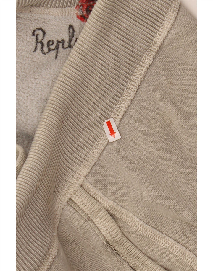 Pantaloni da tuta grafici da uomo Replay grandi grigi