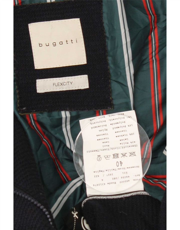 Cappotto antivento con cappuccio da donna Bugatti EU 40 medio in lana blu navy