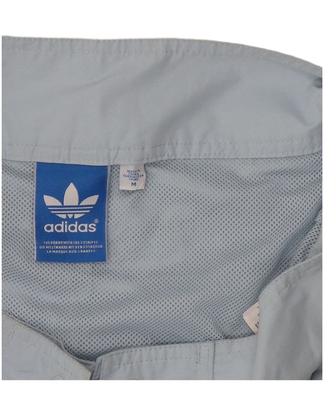 Pantaloncini da bagno grafici da uomo Adidas in poliestere blu medio