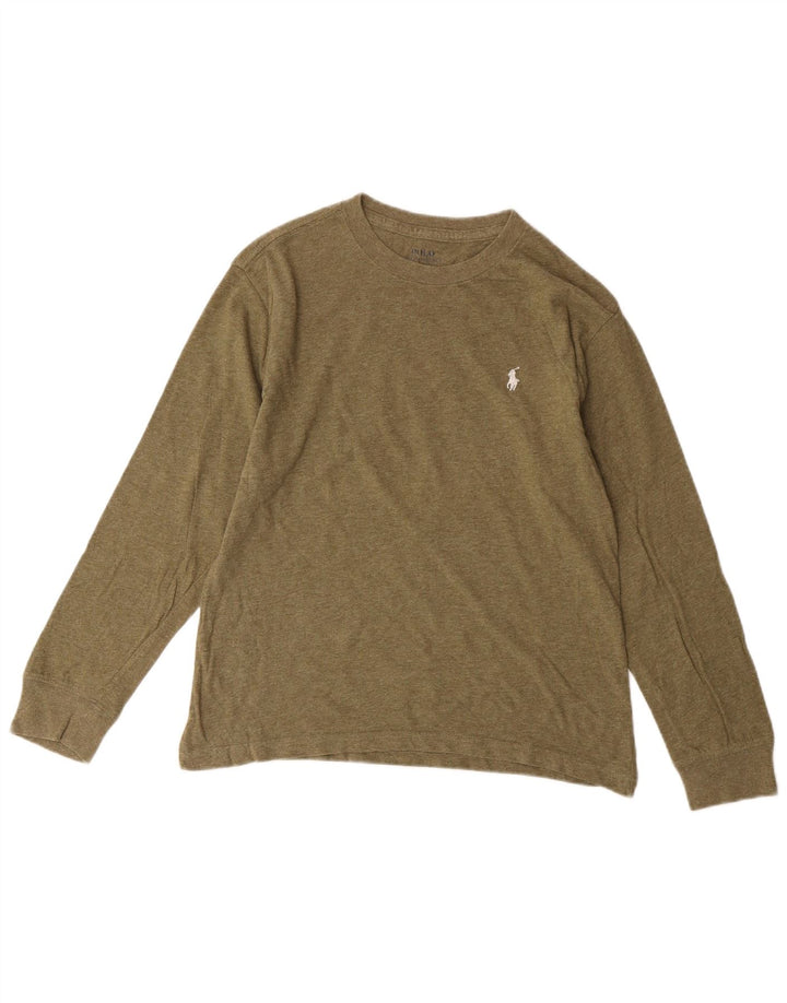 Polo Ralph Lauren Top da bambino a maniche lunghe 10-11 anni medio kaki