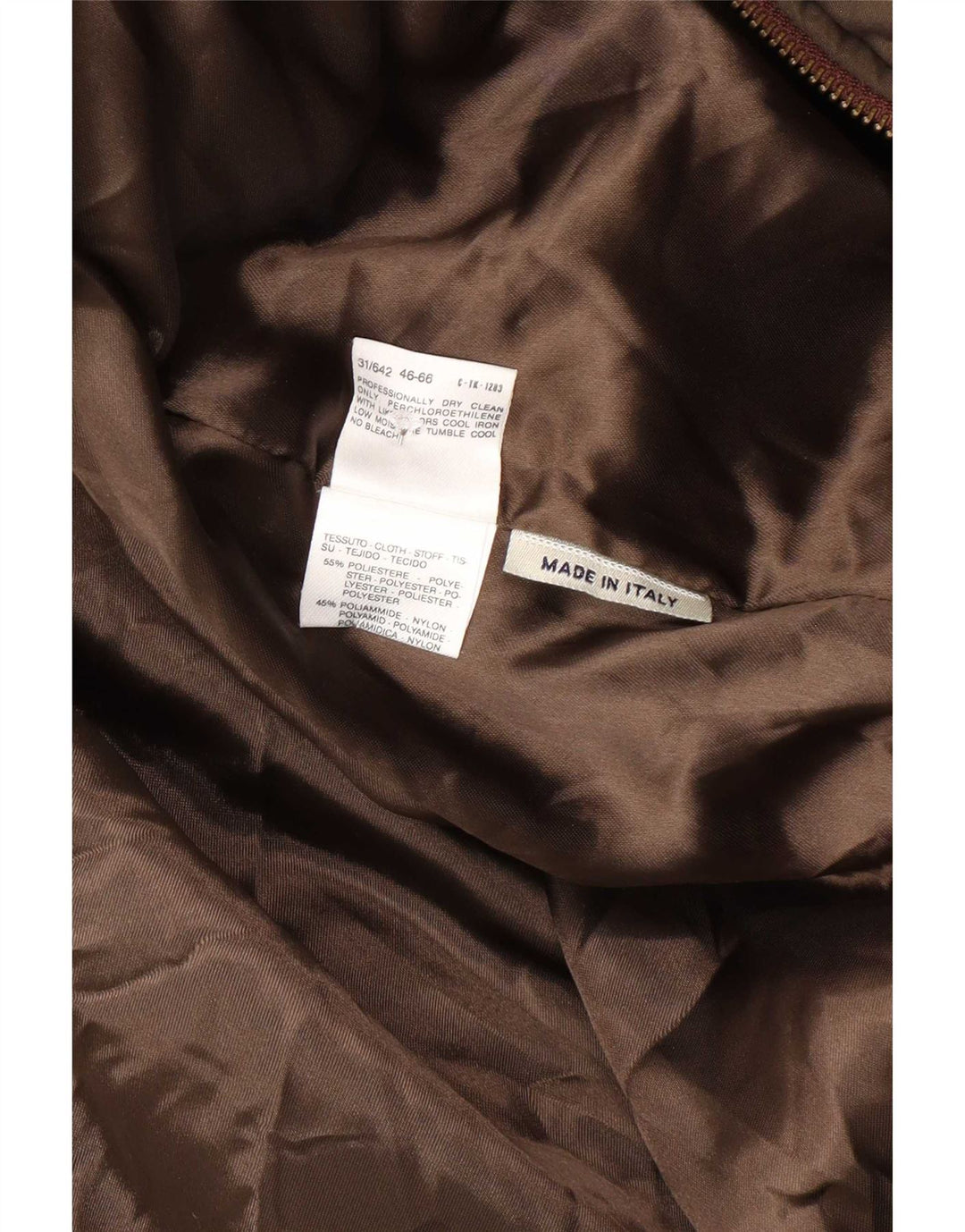 Max & Co. Cappotto imbottito oversize con cappuccio da donna UK 16 Large Marrone Poliestere