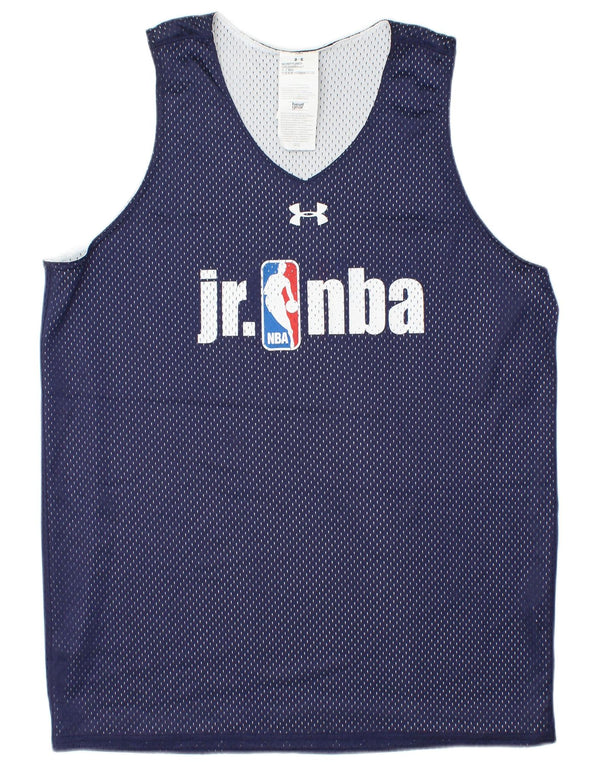 UNDER ARMOUR Canotta con grafica NBA da uomo, poliestere medio blu navy