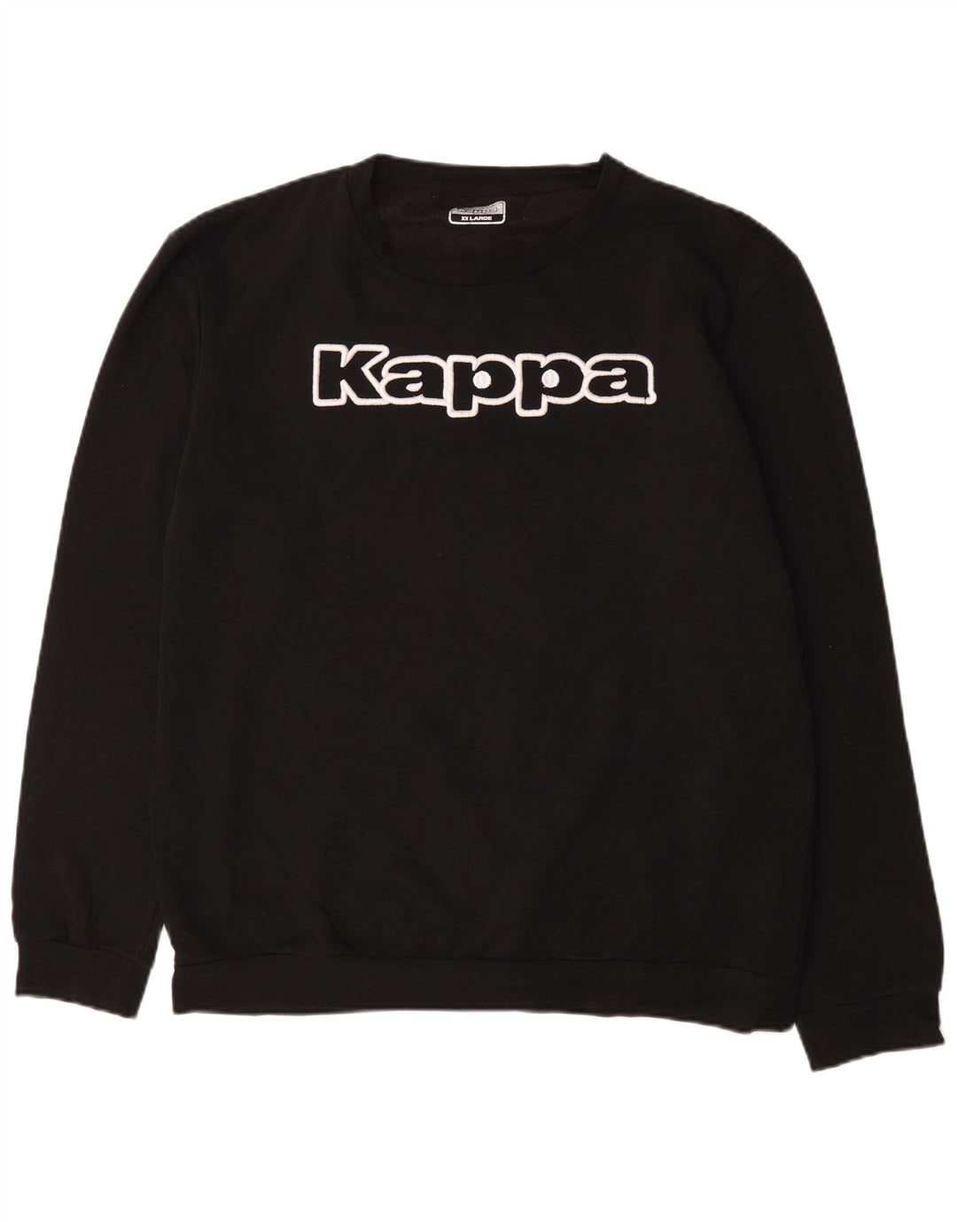 Felpa grafica da uomo Kappa Jumper 2XL cotone nero